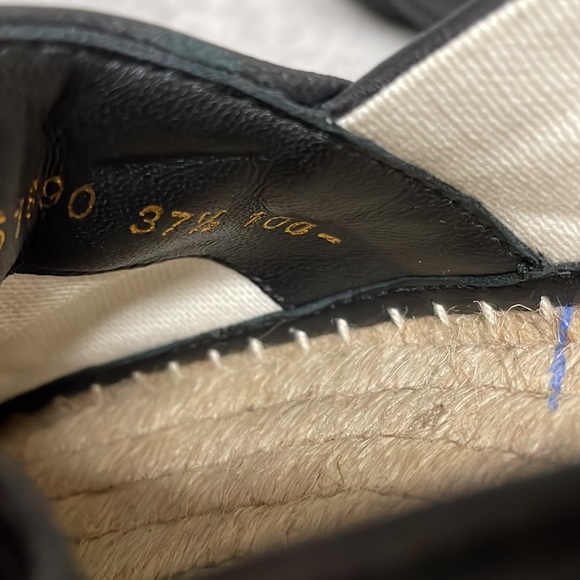 Gucci Leather espadrille with Double G Size 37 1/2 - Picture 7 of 7